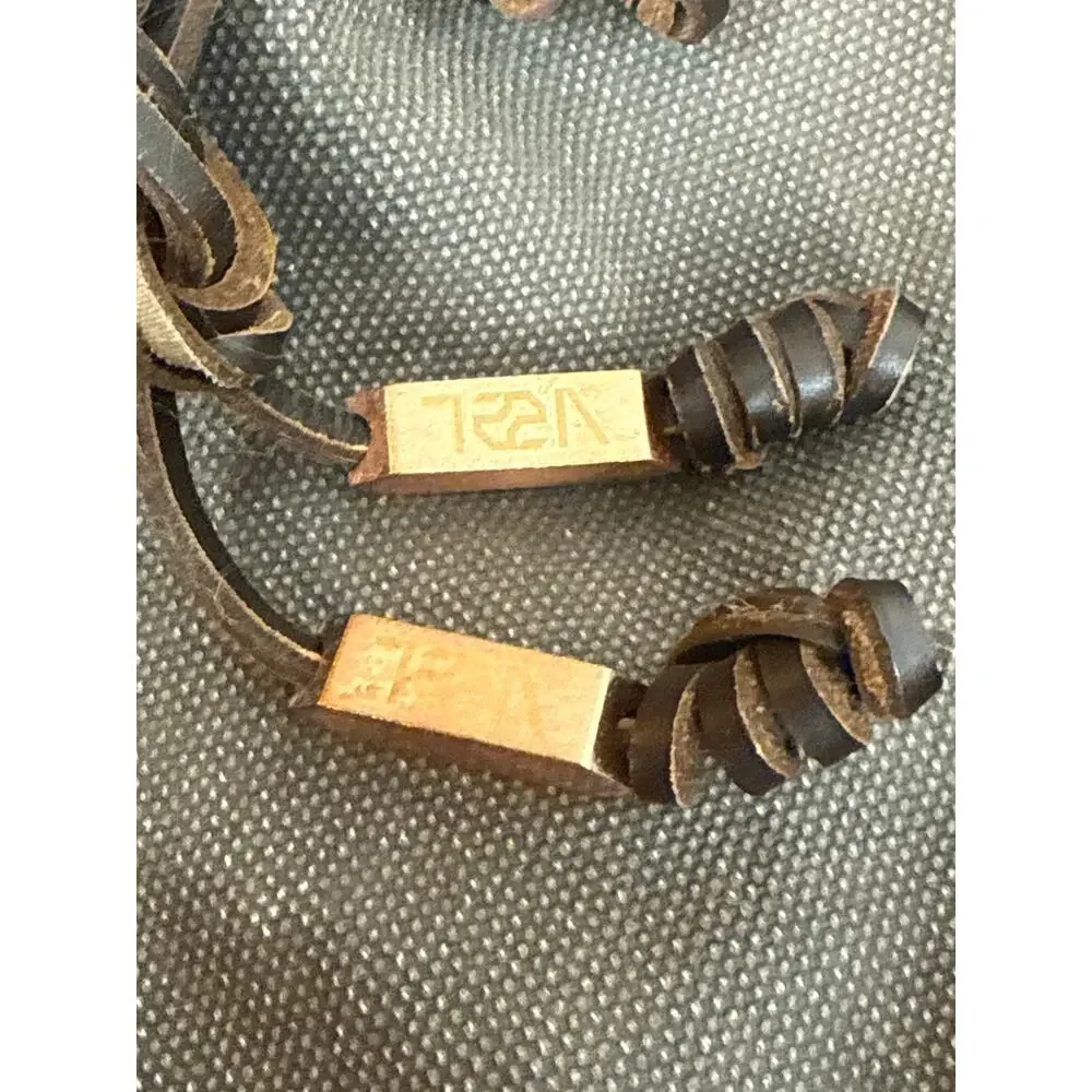 VAEL Rucksack Distressed Leather Canvas Backpack Copper Hardware
